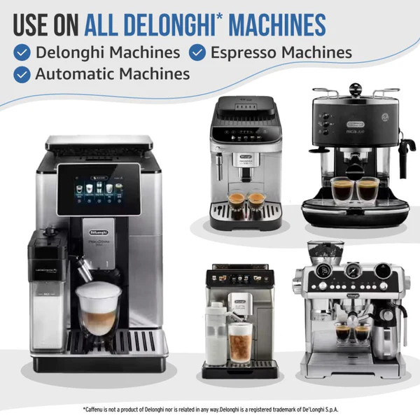 Caffenu® Descaling Kit for DeLonghi Coffee Machines (2 or 4 Doses) - Image 3
