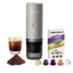 Caramelly Fikapresso PRO Portable Nespresso® Pods Compatible Espresso Maker (Self-Heating) + Free Discovery Pack