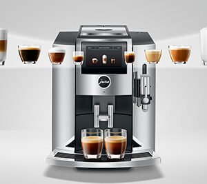 Jura S8  Premium design, elevated coffee. Create indulgent specialties with Sweet Foam technology, intuitive controls, and a wide beverage range for refined coffee experiences.
